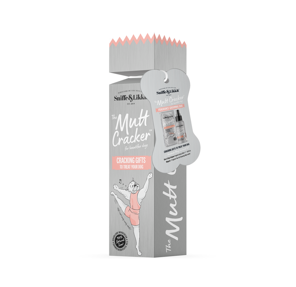 Sniffe & Likkit Muttcracker Dog Gift Pack – Festive Grooming Treats